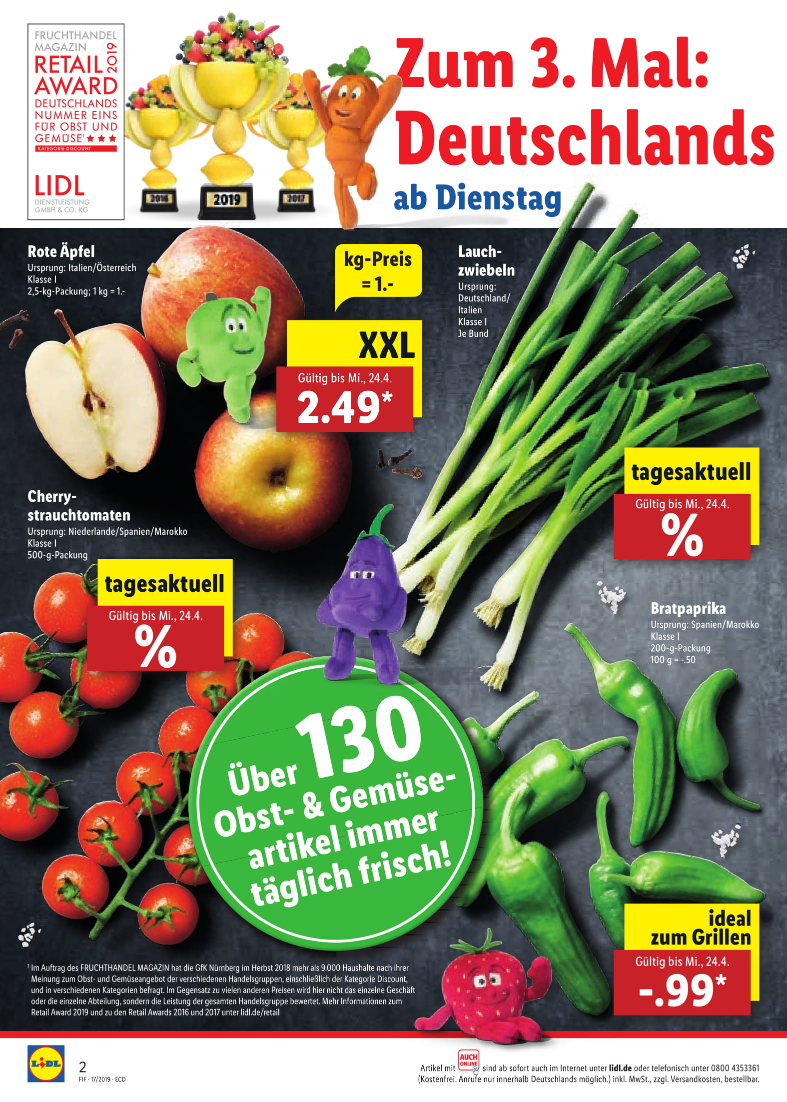 Lidl Angebote ab Dienstag 23.4 bis Samstag 27.4